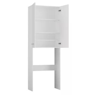 Hoher Waschmaschinen-Überbauschrank MARGO 2 – weiß