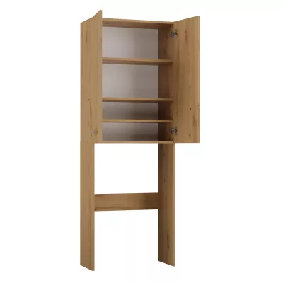 Hoher Waschmaschinen-Überbauschrank MARGO 2 – Eiche Artisan