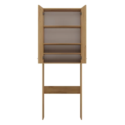 Hoher Waschmaschinen-Überbauschrank MARGO 2 – Eiche Artisan