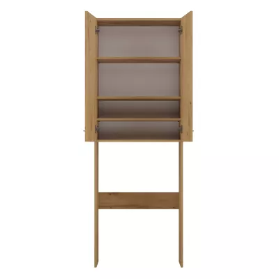 Hoher Waschmaschinen-Überbauschrank MARGO 2 – Eiche Artisan