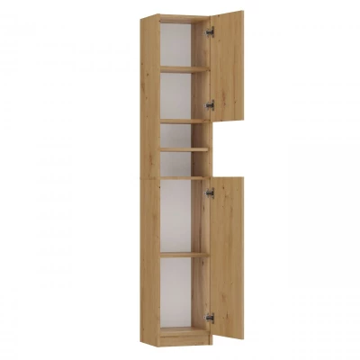 Schmaler Badschrank JANNO - Artisan Eiche