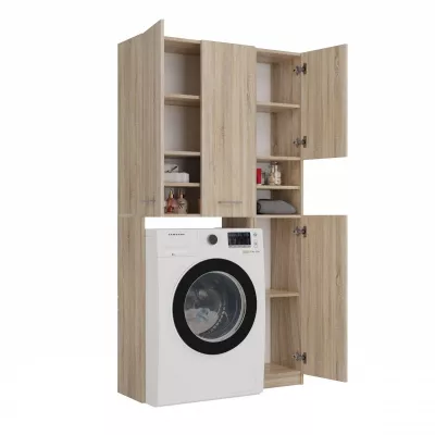 Waschmaschinen-Überbauschrank RISTO 2 – Sonoma-Eiche