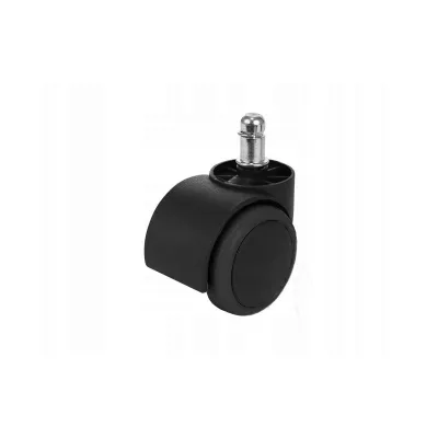 5er Set Gummiräder für TRIIN Drehstühle - schwarz / weiß