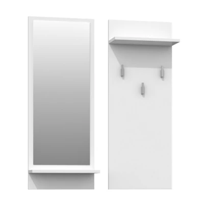 Flurwand RIKARDO - mattweiß