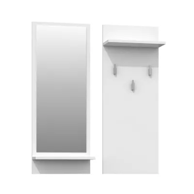 Flurwand RIKARDO - mattweiß