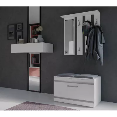 Flurwand mit Sitzgelegenheit KRISTJAN - weiß