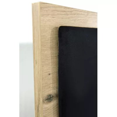 Bett mit gepolsterten Paneelen AIMY – 180 x 200 cm, Eiche, handgefertigt