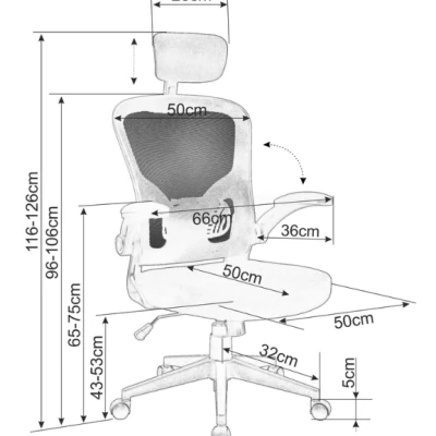 Bürostuhl DARYA - schwarz