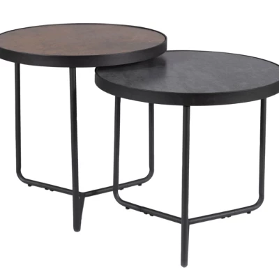 IVOR Couchtisch-Set - braun / schwarz