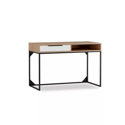 Schreibtisch DARCY Hickory / Mattweiß