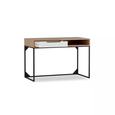 Schreibtisch DARCY Hickory / Mattweiß