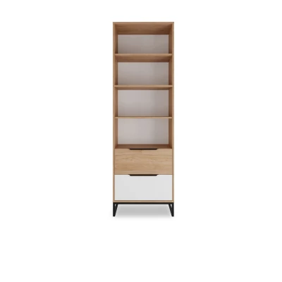 Regal fürs Jugendzimmer DARCY - Hickory / Mattweiß
