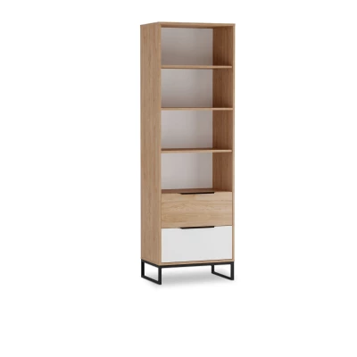 Regal fürs Jugendzimmer DARCY - Hickory / Mattweiß