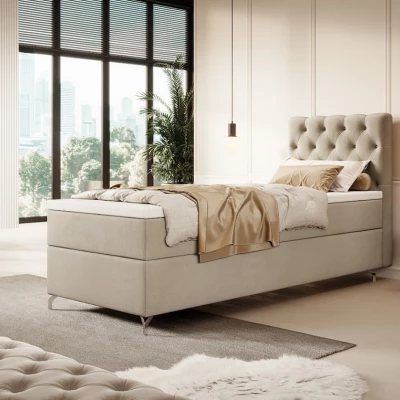 Polsterbett 80x200 ADRIA - beige