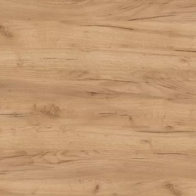 Zweitüriger Küchenschrank ADAMA – Breite 80 cm, Craft Eiche gold/weiß, silberner Griff, Beine 10 cm