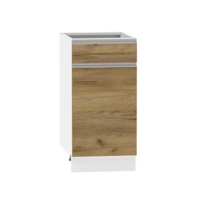 Kombi-Unterschrank ADAMA – Breite 40 cm, Craft Eiche Gold/Weiß, Beine 10 cm