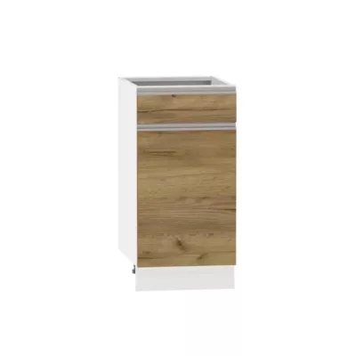 Kombi-Unterschrank ADAMA – Breite 40 cm, Craft Eiche Gold/Weiß, Beine 15 cm