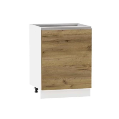 Inselschrank ADAMA - Breite 60 cm, Craft Eiche gold/weiß, Beine 10 cm