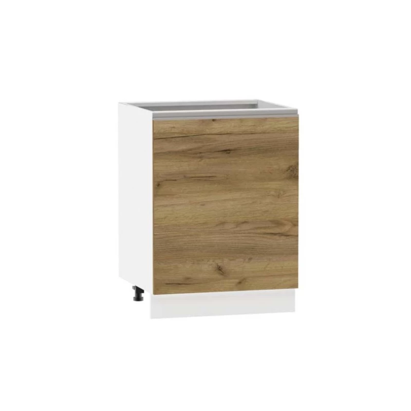 Inselschrank ADAMA - Breite 60 cm, Craft Eiche gold/weiß, Beine 10 cm