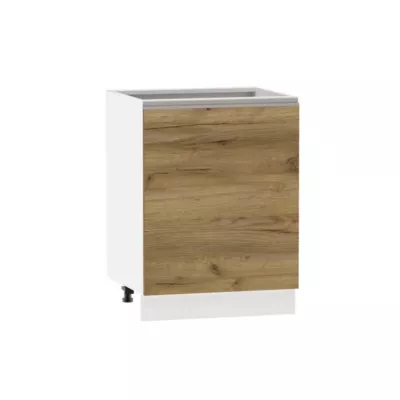 Inselschrank ADAMA - Breite 60 cm, Craft Eiche gold/weiß, Beine 10 cm
