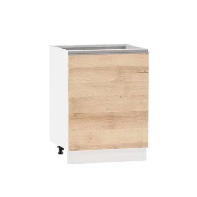 Inselschrank ADAMA - Breite 60 cm, Artisan-Buche/Weiß, Füße 15 cm