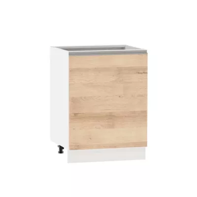 Inselschrank ADAMA - Breite 60 cm, Artisan-Buche/Weiß, Füße 15 cm