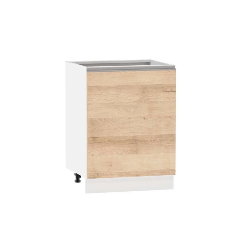Inselschrank ADAMA - Breite 60 cm, Artisan-Buche/Weiß, Füße 10 cm