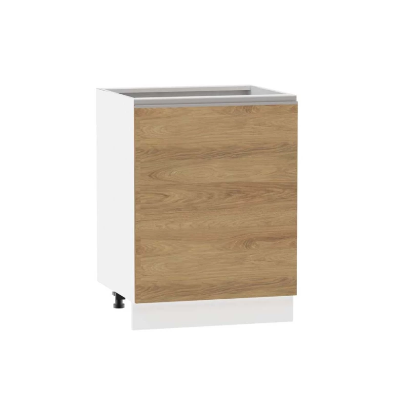 Inselschrank ADAMA - Breite 60 cm, Hickory natur/weiß, Beine 10 cm