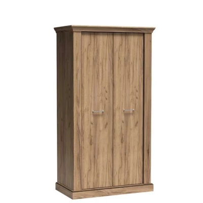 Zweitüriger Kleiderschrank AILISH – Breite 107 cm, Kraftgold-Eiche
