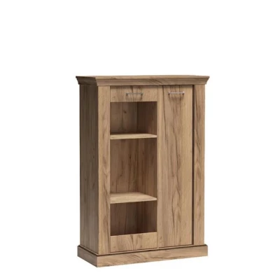Niedrige Vitrine AILISH - Kraft-Goldeiche