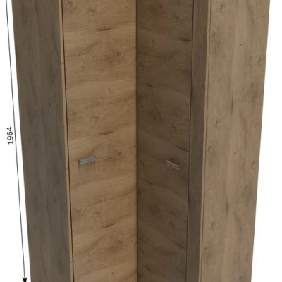 Eckkleiderschrank ANNELISA – Breite 196 cm, Ribbeck-Eiche