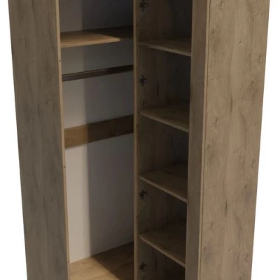 Eckkleiderschrank ANNELISA – Breite 196 cm, Ribbeck-Eiche