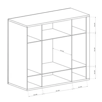 Geräumiger Kleiderschrank ANNELISA – Breite 196 cm, Ribbeck-Eiche