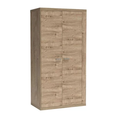 Zweitüriger Kleiderschrank ANNELISA – Breite 102 cm, Ribbeck-Eiche