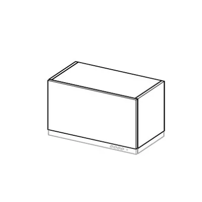 ADAMA Dunstabzugshaubenschrank - Breite 60 cm, Craft Eiche Gold/Weiß