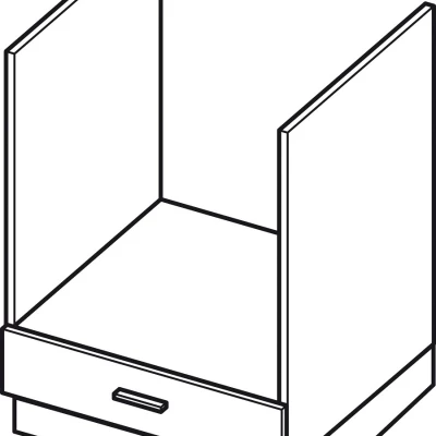 Unterschrank für Einbaubackofen ADAMA - Breite 60 cm, Craft Eiche gold/weiß, Füße 15 cm