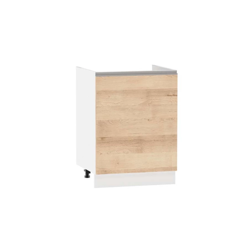 ADAMA Waschbeckenunterschrank - Breite 60 cm, Artisan-Buche/Weiß, Beine 15 cm