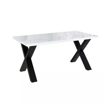 Couchtisch EMIL 2 - glänzend weiß