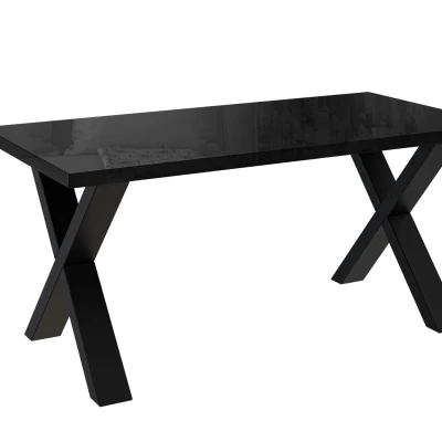 Couchtisch EMIL 2 - Schwarz glänzend