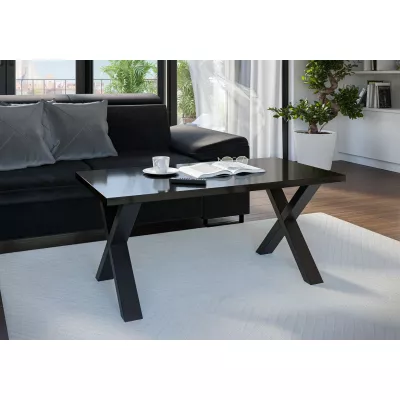 Couchtisch EMIL 2 - Schwarz glänzend