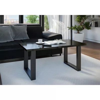 Couchtisch EMIL 1 - Schwarz glänzend