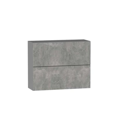 Zweitüriger Hängeschrank ADAMA – Breite 90 cm, Beton Atelier hell/grau