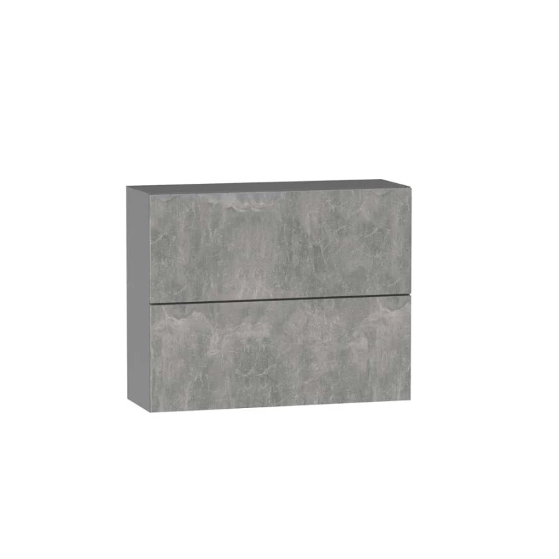 Zweitüriger Hängeschrank ADAMA – Breite 90 cm, Beton Atelier hell/grau