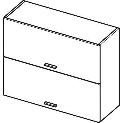 Zweitüriger Hängeschrank ADAMA – Breite 90 cm, Beton Atelier hell/grau