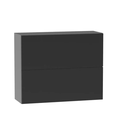 Zweitüriger Hängeschrank ADAMA - Breite 90 cm, schwarz/grau