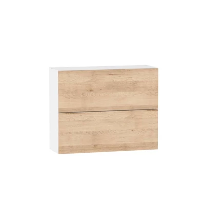 Zweitüriger Hängeschrank ADAMA – Breite 90 cm, Artisan-Buche/Weiß