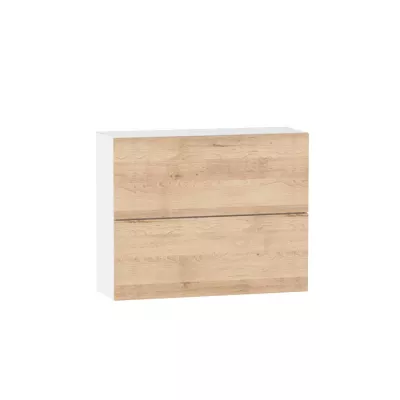 Zweitüriger Hängeschrank ADAMA – Breite 90 cm, Artisan-Buche/Weiß