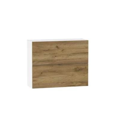 Zweitüriger Hängeschrank ADAMA – Breite 90 cm, Craft Eiche Gold/Weiß