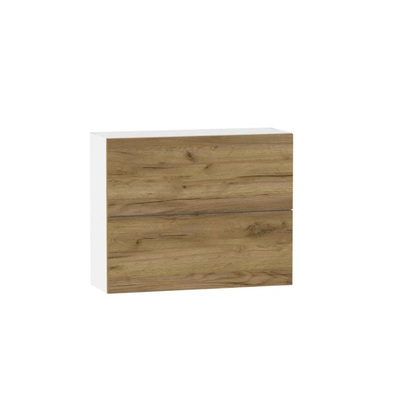 Zweitüriger Hängeschrank ADAMA – Breite 90 cm, Craft Eiche Gold/Weiß