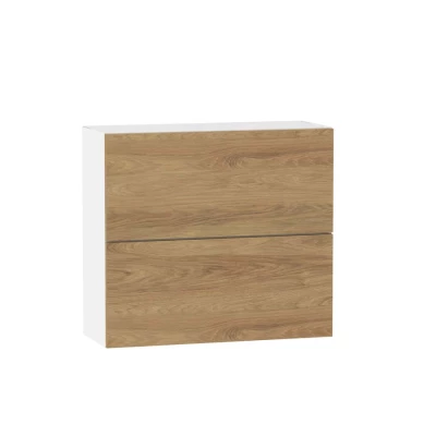 Zweitüriger Hängeschrank ADAMA – Breite 60 cm, Hickory natur/weiß